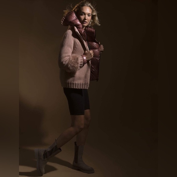 HERNO Strina Pink Embellished Alpaca-Blend Jacket - Picture 3 of 16